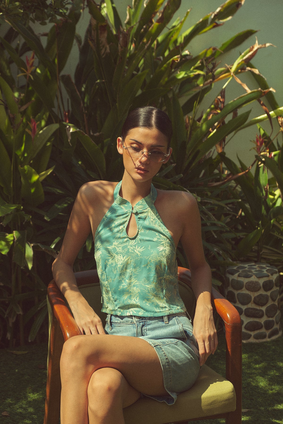 The Julia Top in Teal