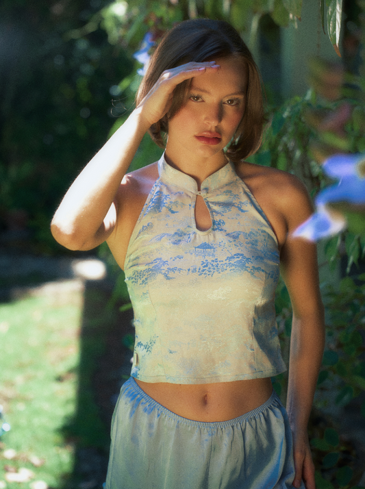The Julia Top in Baby Blue