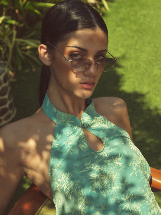 The Julia Top in Teal